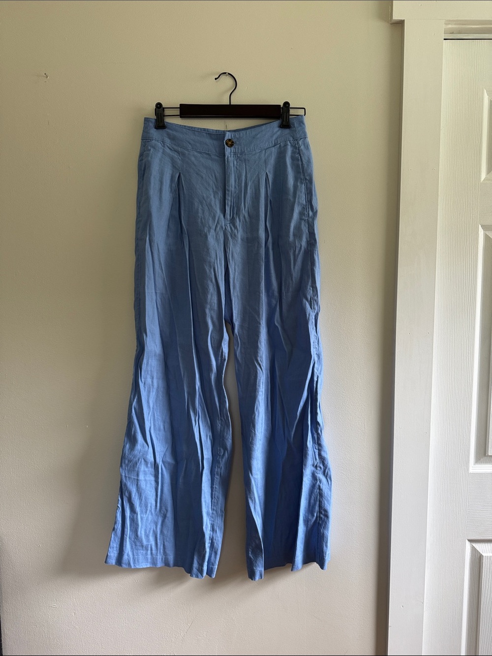 Halston Heritage Light Blue Wide-Leg
